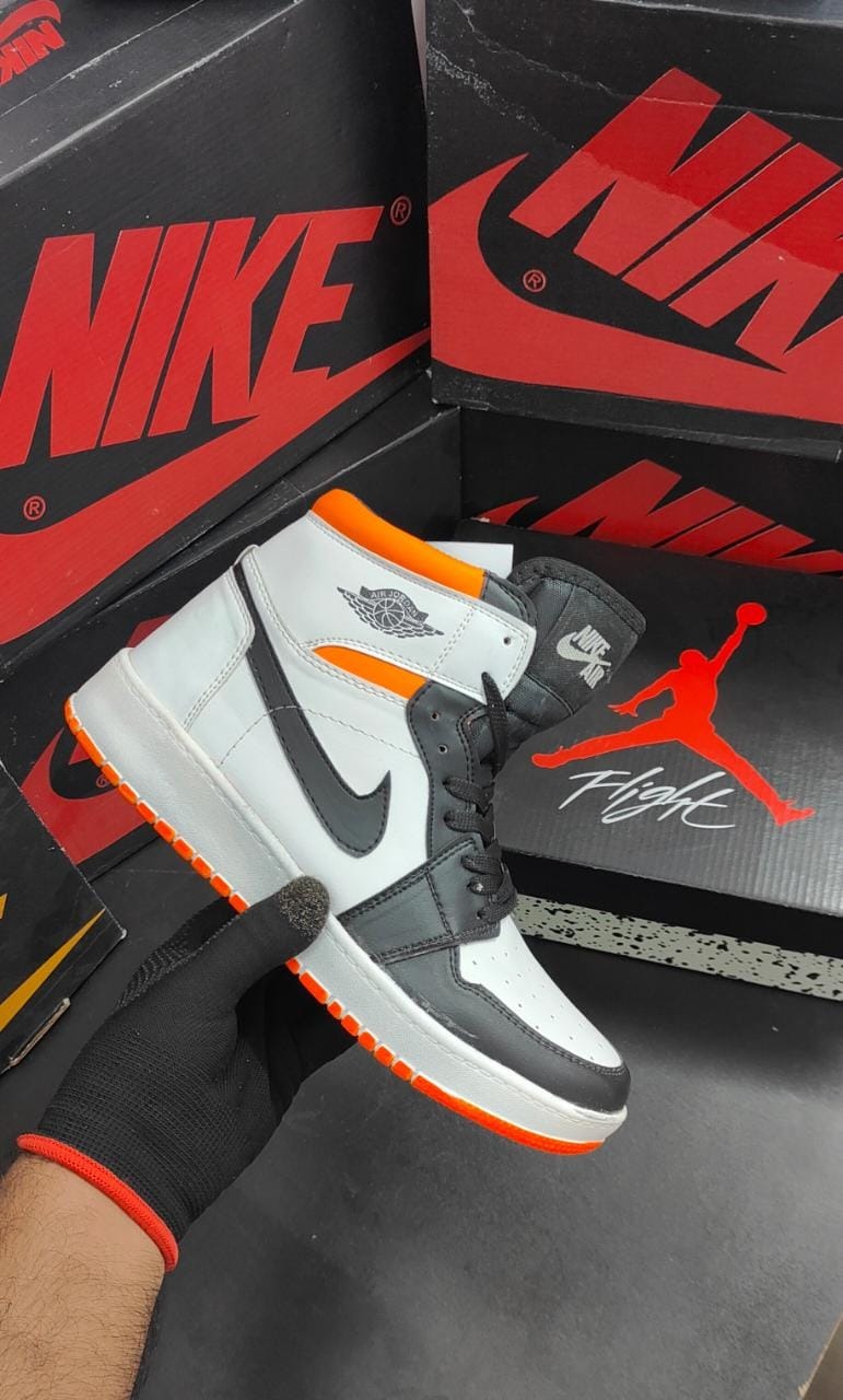 First copy High Electro Orange Jordans 1 Sneakers with full cash on delivery - Image 2