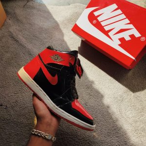 First copy Nike Jordan 1 Lucky red for mens