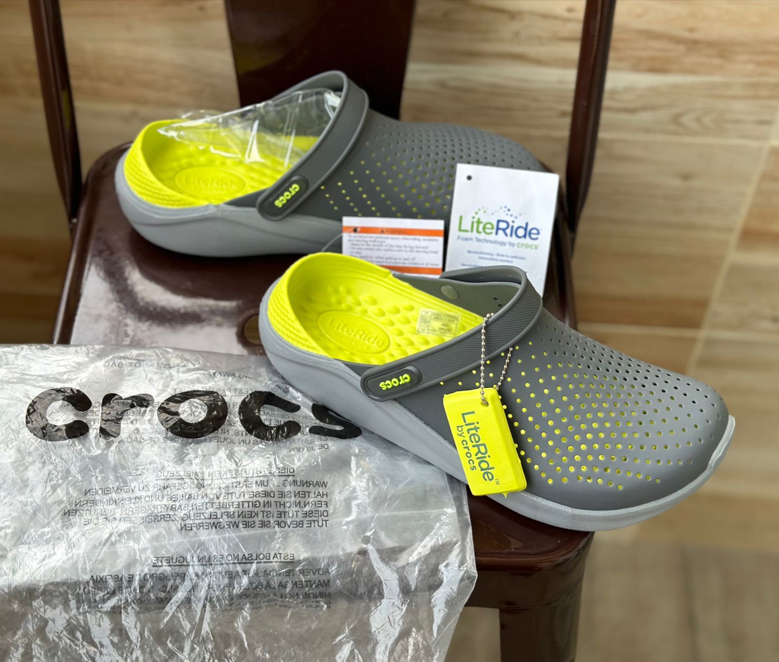 Buy first copy Crocs literide 180 green - Image 2