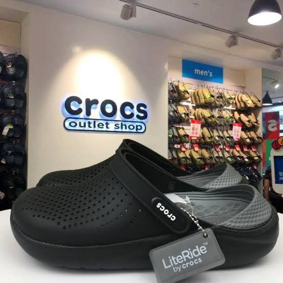 Buy first copy Crocs literide 180 grey black