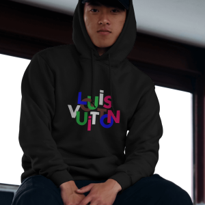LV BLACK HOODIE FOR MEN