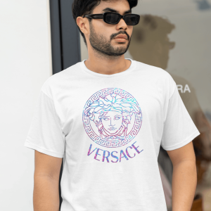 WHITE VERSACHE TSHIRT FOR MEN