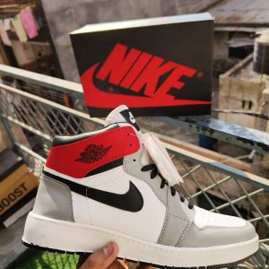 NIKE FIRST COPY AIR JORDAN 1 RED GREY WHITE