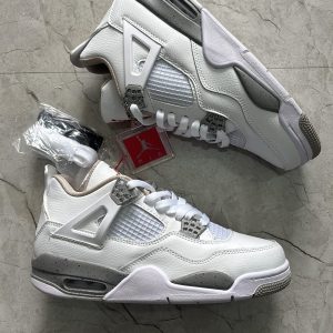 First copy nike air jordan retro 4 white oreo