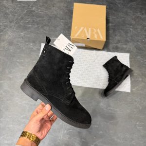 FIRST COPY ZARA-SURPLUS ZIPPY SUEDE BOOTS FOR MAN