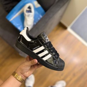 Adidas Originals Superstar Atmos Black Patent First Copy Shoes| COD India